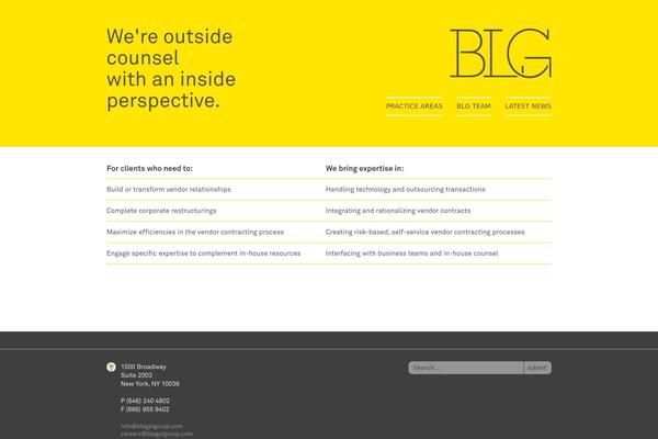 blegalgroup.com site used Blg-theme