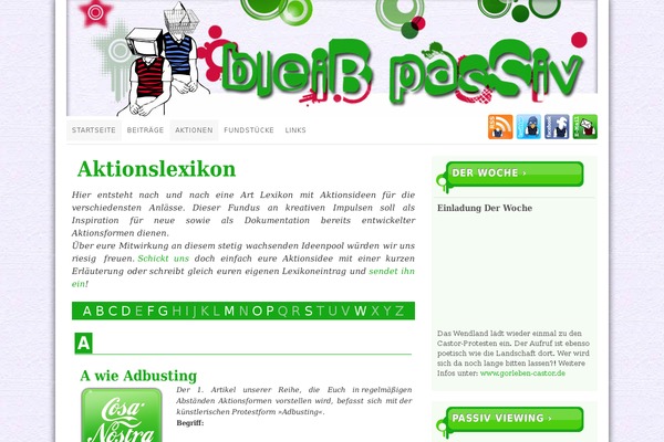 bleib-passiv.de site used Bleib-passiv