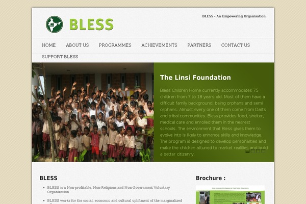 bless.org.in site used Charitize
