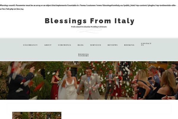 blessingsfromitaly.eu site used Restored316-faithful