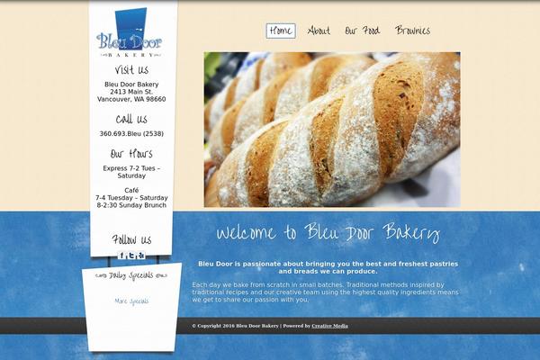bleudoorbakery.com site used Bleu