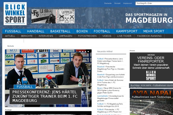 blickwinkel-sport.de site used Fooba2.0