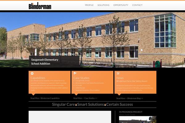 blinderman.com site used Blindermanconstruction