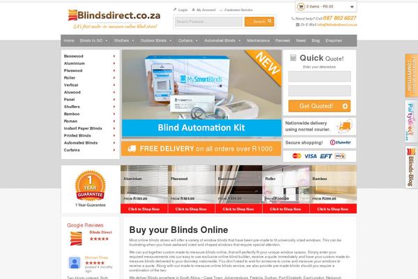 blindsdirect.co.za site used Blindsdirect