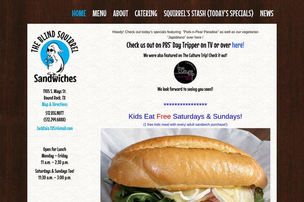 blindsquirrelsandwiches.com site used Blindsquirrel