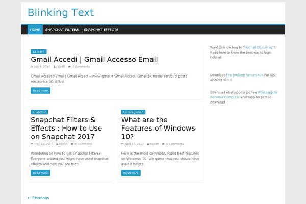 WordPress website example screenshot