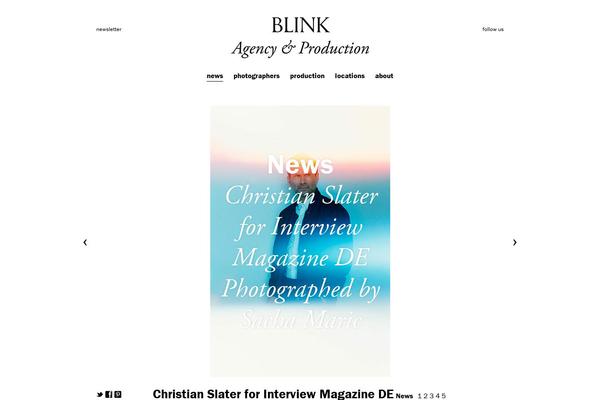 Blink theme site design template sample