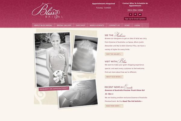 Bliss theme site design template sample