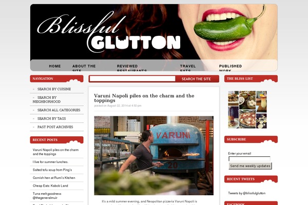 blissfulglutton.com site used Pixelspring-bg