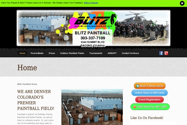 blitzpaintball.net site used Suco