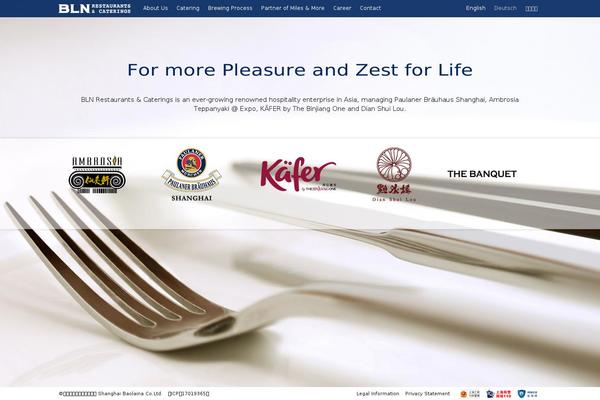 bln-restaurants.com site used Blntheme