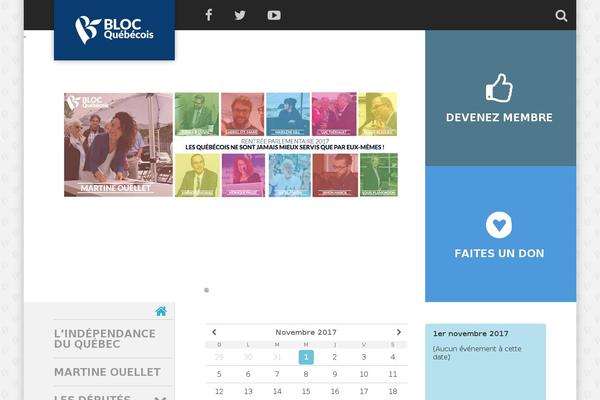 Bloc theme site design template sample