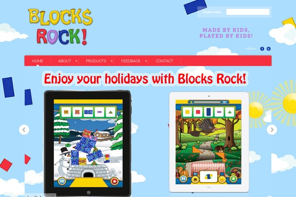 blocksrockgame.com site used Titania