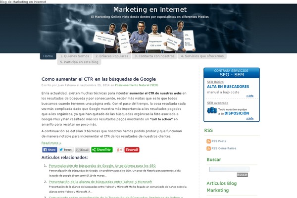 blog-marketing-internet.es site used Spotlight-13