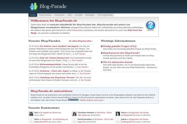 blog-parade.de site used Blog-parade