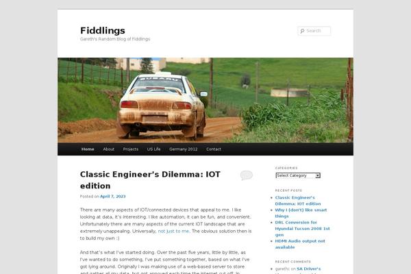 Twenty Eleven theme site design template sample