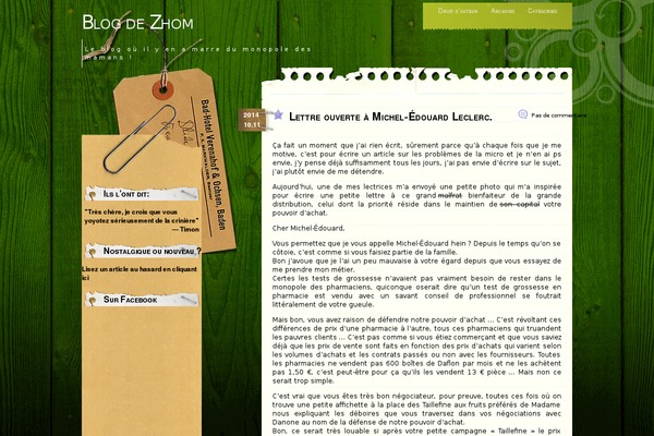 blog2zhom.com site used Comment-central-fr