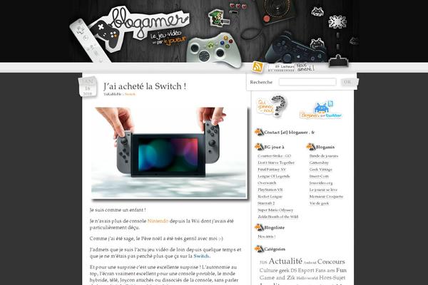 blogamer.fr site used Blogamerv2