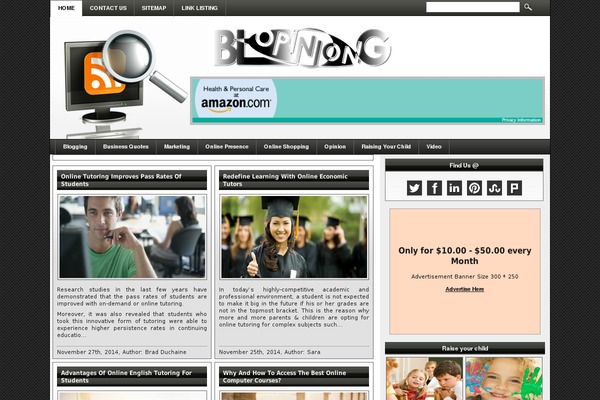 WordPress website example screenshot