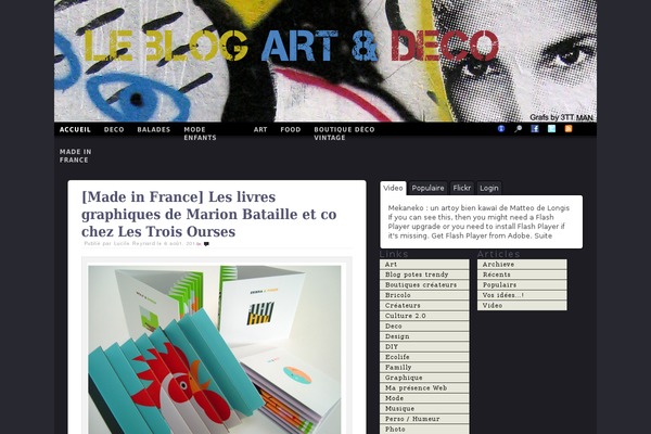 ArtDeco theme websites examples