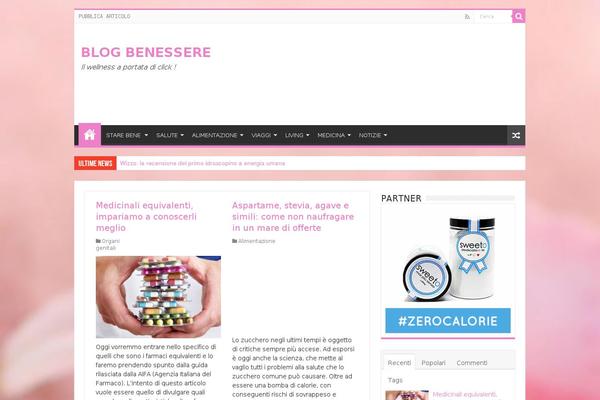Hueman theme site design template sample