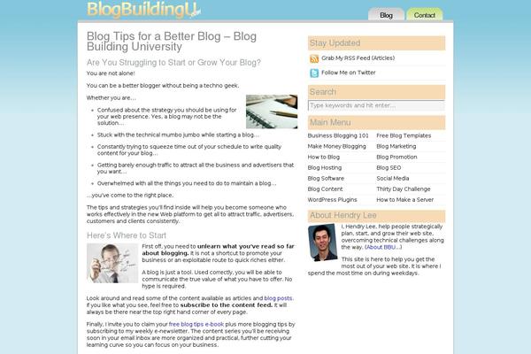 WordPress website example screenshot