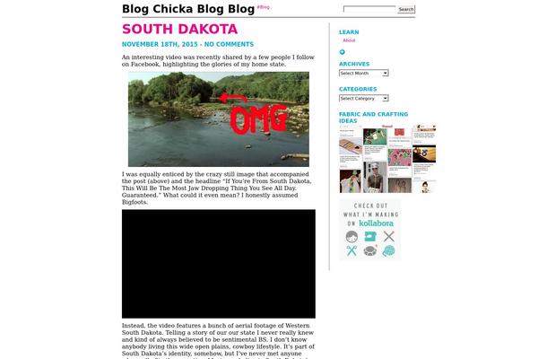 blogchickablogblog.com site used Daslog-screen