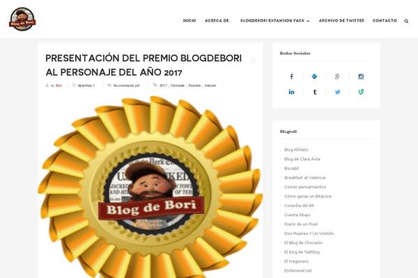 Blogy theme site design template sample