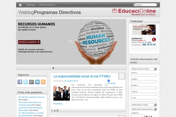 blogdedirectivos.es site used Educacionline