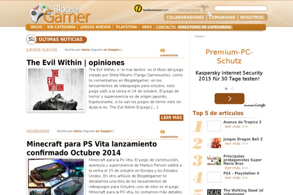 WordPress website example screenshot