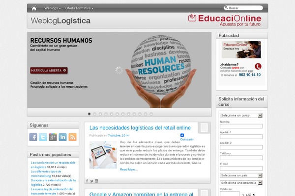 blogdelogistica.es site used Educacionline