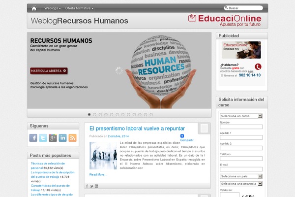 blogderecursoshumanos.es site used Educacionline