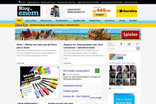 blogdoenem.com.br site used Blogdoenemv3