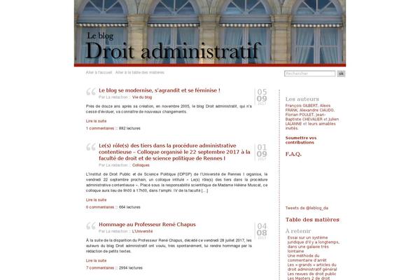 blogdroitadministratif.net site used Blog-droit
