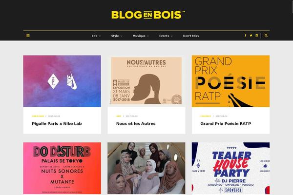 blogenbois.fr site used Smart-blog