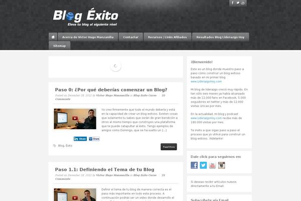 blogexito.com site used Barely Corporate