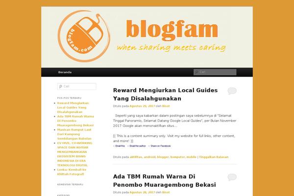 WordPress website example screenshot