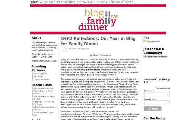 WordPress website example screenshot