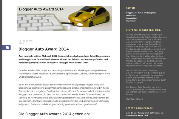 blogger-auto-award.de site used Piha