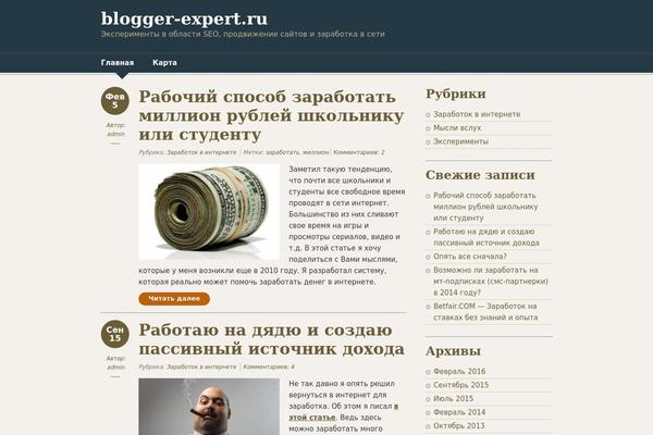 blogger-expert.ru site used Designfolio
