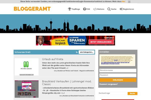 bloggeramt.de site used Bloggeramttheme