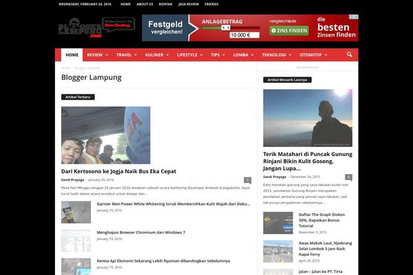 NewsMag theme site design template sample