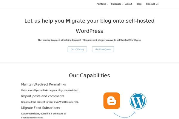 bloggertowp.org site used Rtcamp-v8