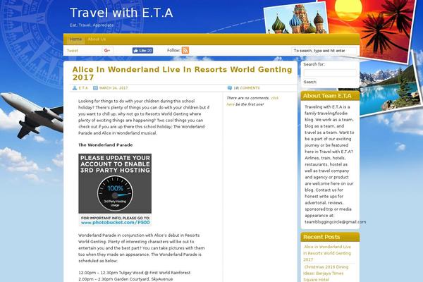 Travel Blogger theme site design template sample