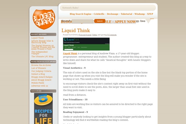 WordPress website example screenshot