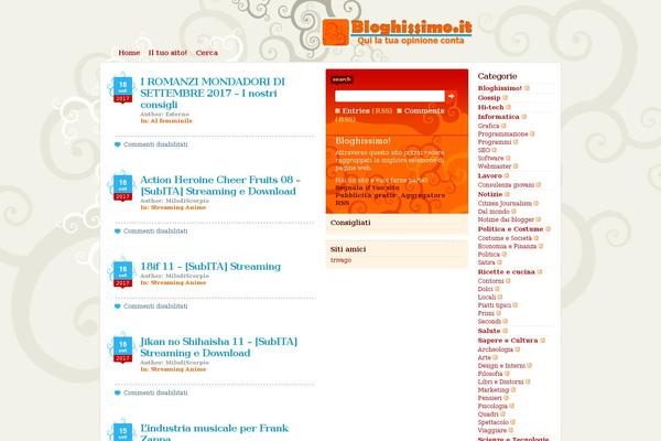 bloghissimo.it site used Dilectio