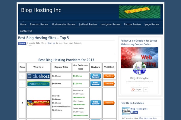 bloghostinginc.com site used Agentpress_rev1