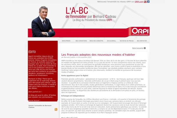 WordPress website example screenshot