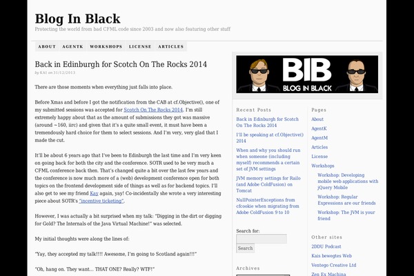 bloginblack.de site used Thesis 1.8.5