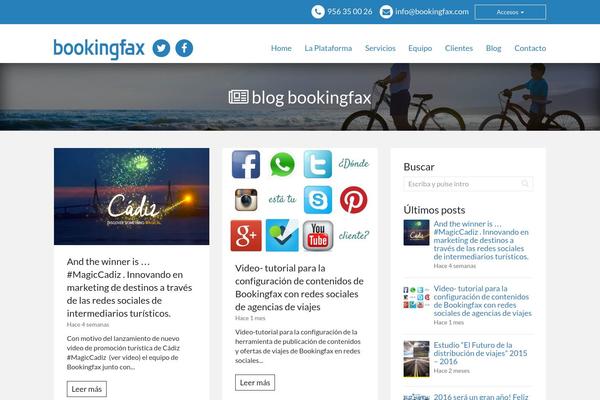 bloginfax.com site used Bookingfax
